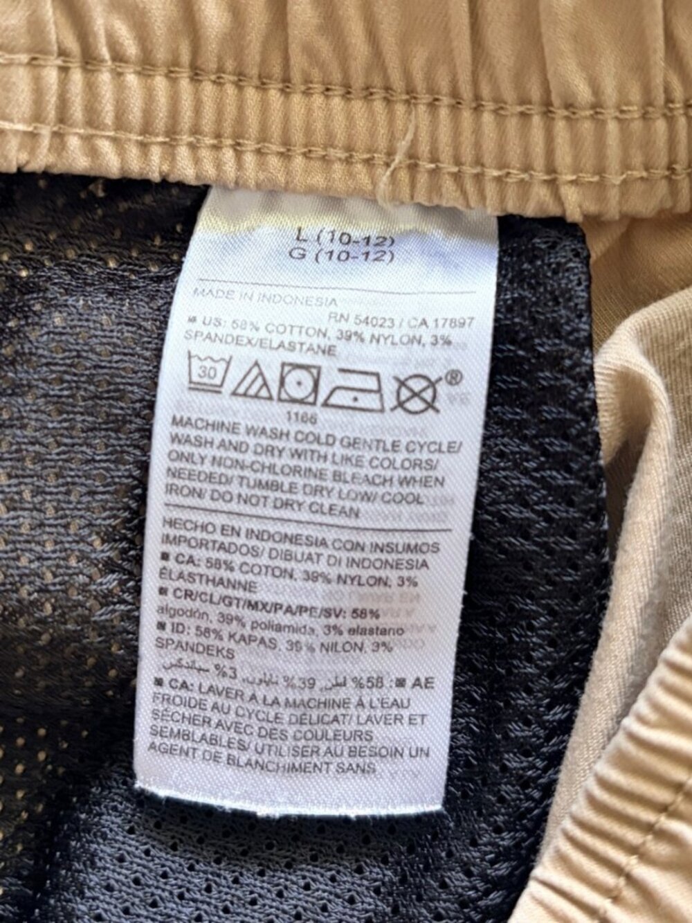 Old Navy Boys Built-In Flex Taper Jogger Pants Tan/Khaki Size Large (10-12) - Picture 7 of 10